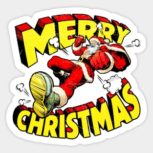 Merry Christmas Badass Santa Sticker